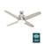 Advocate with LED Light 54 Inch Ceiling Fans Hunter Matte Nickel - Matte Nickel 