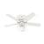 Bennett Low Profile with LED Globe 44 inch Ceiling Fans Hunter Matte White 