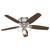 Builder Low Profile with 3 Lights 52 inch Ceiling Fans Hunter Brushed Nickel - Brazilian Cherry 