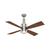Bullet with LED Light 54 inch Ceiling Fans Casablanca Brushed Nickel 