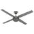 Chronicle Outdoor 54 inch Ceiling Fans Hunter Matte Silver 