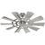 Crescent Falls Outdoor 44 inch Ceiling Fans Hunter Galvanized 