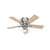 Crestfield Low Profile with 3 Lights 42 inch Ceiling Fans Hunter Brushed Nickel 