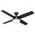 Dempsey Outdoor with Light 52 inch Ceiling Fans Hunter Matte Black 