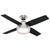Dempsey with Light 44 inch Ceiling Fans Hunter Brushed Nickel 