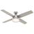 Dempsey with Light 52 inch Ceiling Fans Hunter Brushed Nickel - Light Gray Oak 