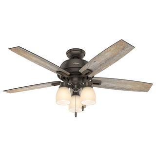 Donegan with 3 Lights 52 inch Ceiling Fans Hunter Onyx Bengal 