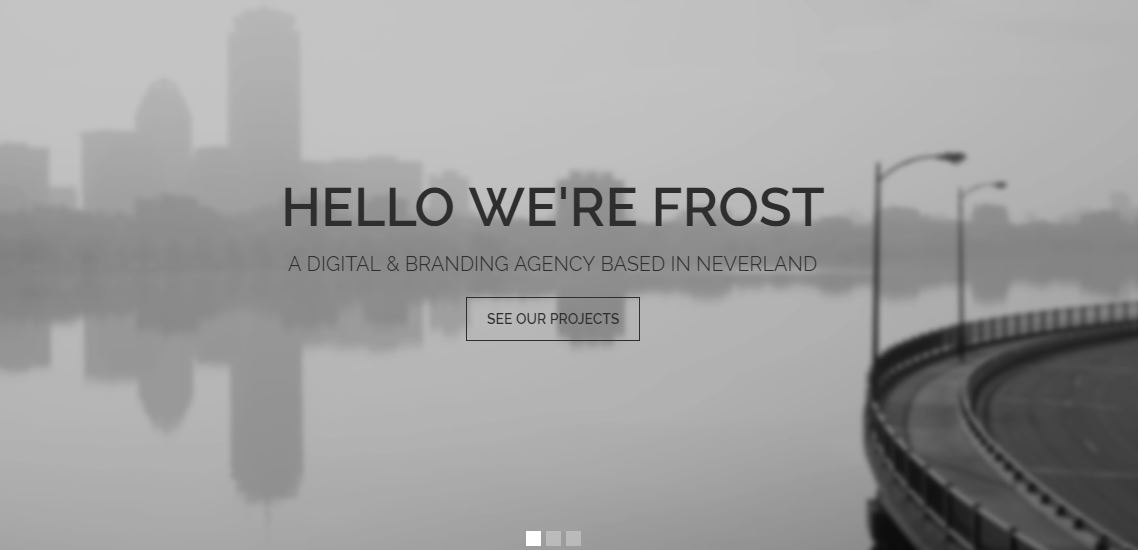 Frost wordpress templates for artists