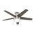 Parmer Low Profile with Light 46 inch Ceiling Fans Hunter Brushed Nickel 