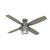 Port Royale with Light 52 inch Ceiling Fans Hunter Matte Silver 
