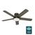Romulus Low Profile with LED Light 54 Inch Ceiling Fans Hunter Noble Bronze - American Walnut 