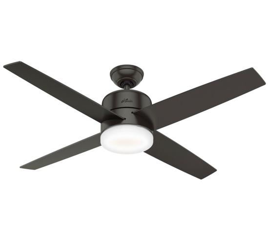 SIMPLEconnect Advocate ceiling fan in noble bronze finish