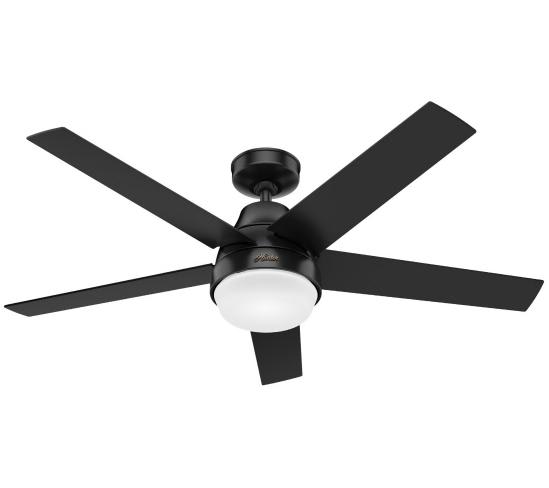SIMPLEconnect Aerodyne smart ceiling fan in matte black finish