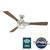 Signal with LED Light 54 inch Ceiling Fans Hunter Matte Nickel - Reclaimed Walnut 