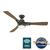 Signal with LED Light 54 inch Ceiling Fans Hunter Noble Bronze - Aged Oak 