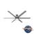 Solaria Outdoor with LED Light 72 inches Ceiling Fans Hunter Matte Silver - Matte Silver 