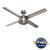 Spring Mill Outdoor with LED Light 52 inch Ceiling Fans Hunter Painted Galvanized - Painted Galvanized 