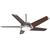 Stealth DC with LED Light 54 inch Ceiling Fans Casablanca Brushed Nickel 