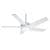 Stealth DC with LED Light 54 inch Ceiling Fans Casablanca Snow White 
