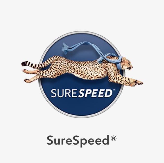 SureSpeed technology logo | SureSpeed ceiling fans