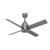 Trak Outdoor 60 inches 110V Ceiling Fans Hunter Silver 