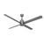Trak Outdoor 84 inches 110V Ceiling Fans Hunter Silver 