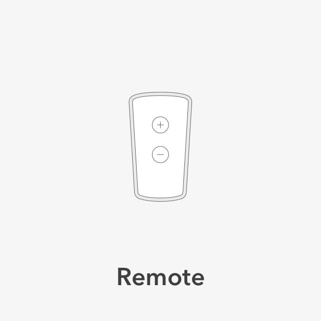 Remote Control illustration to indicate ceiling fans with remote controls