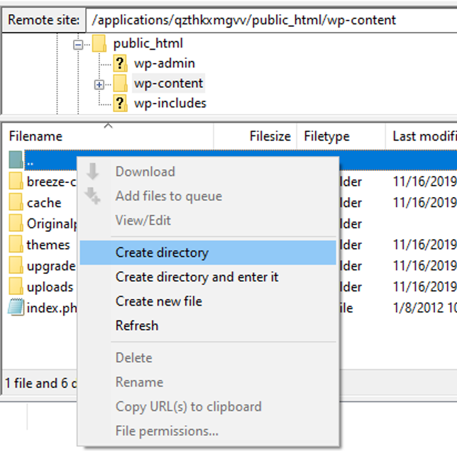 Create plugins directory