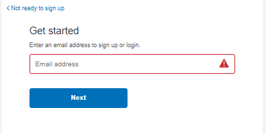 PayPal login email id field