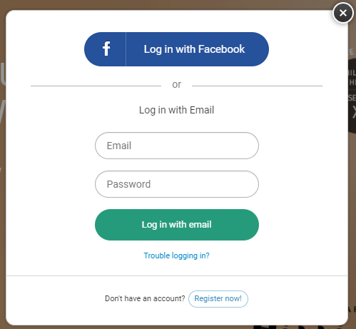 Login with account details